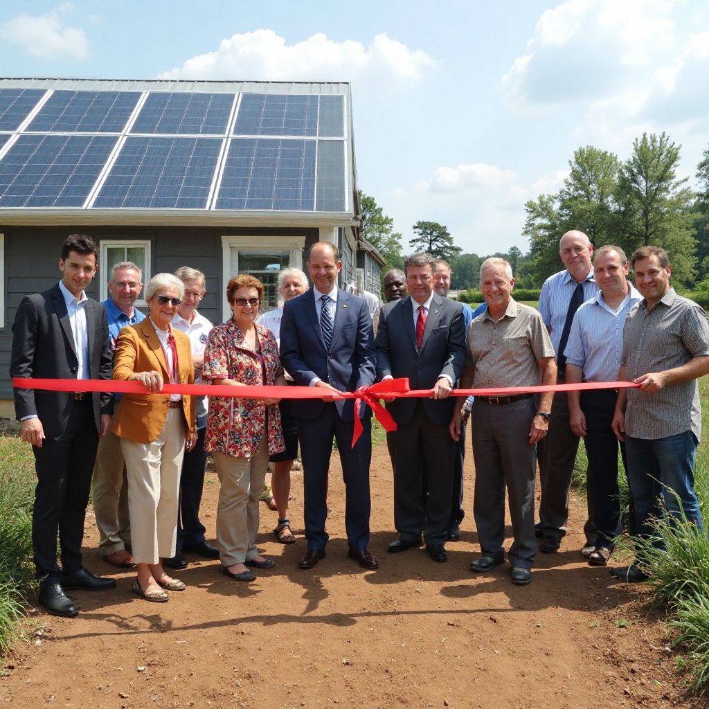 Community solar project inauguration